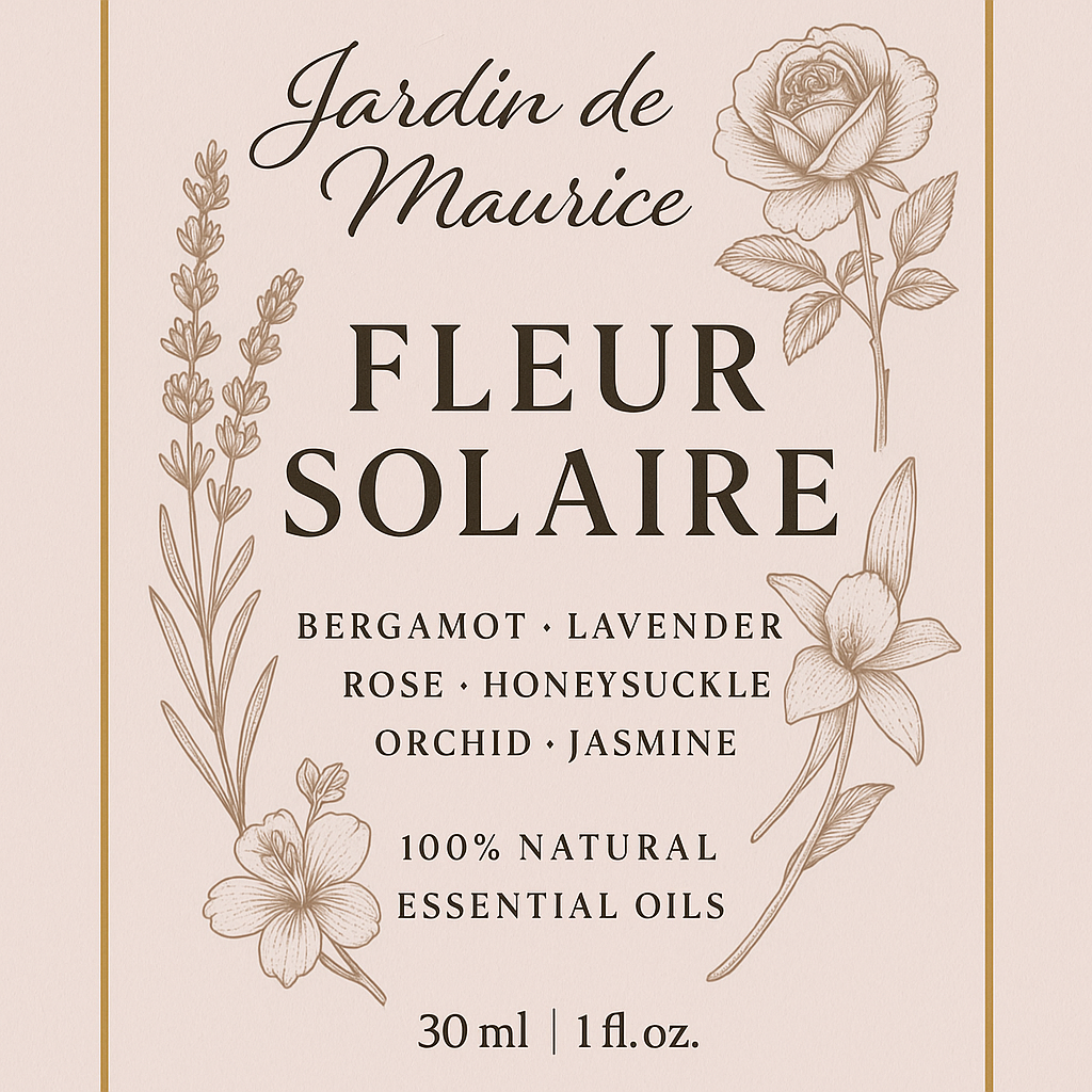Fleur Solaire – Eau de Parfum by Jardin de Maurice (Natural Botanical Perfume)